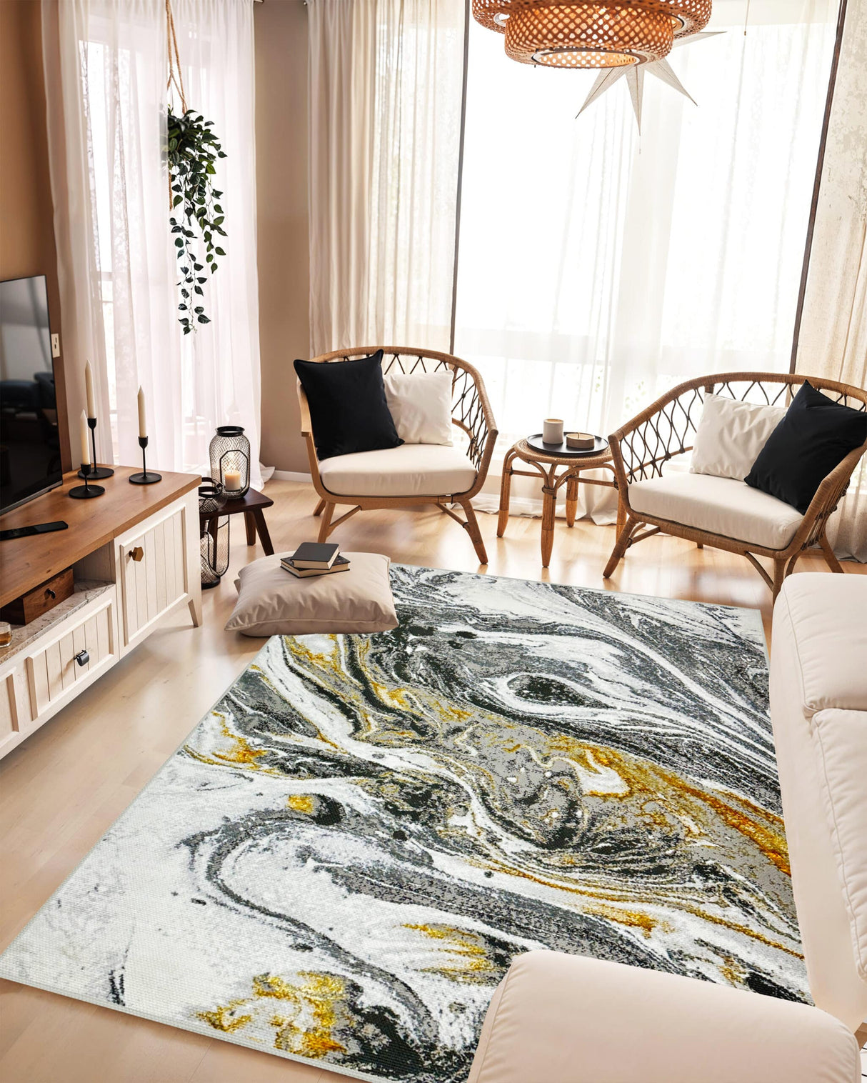 Marble Area Rug 1047