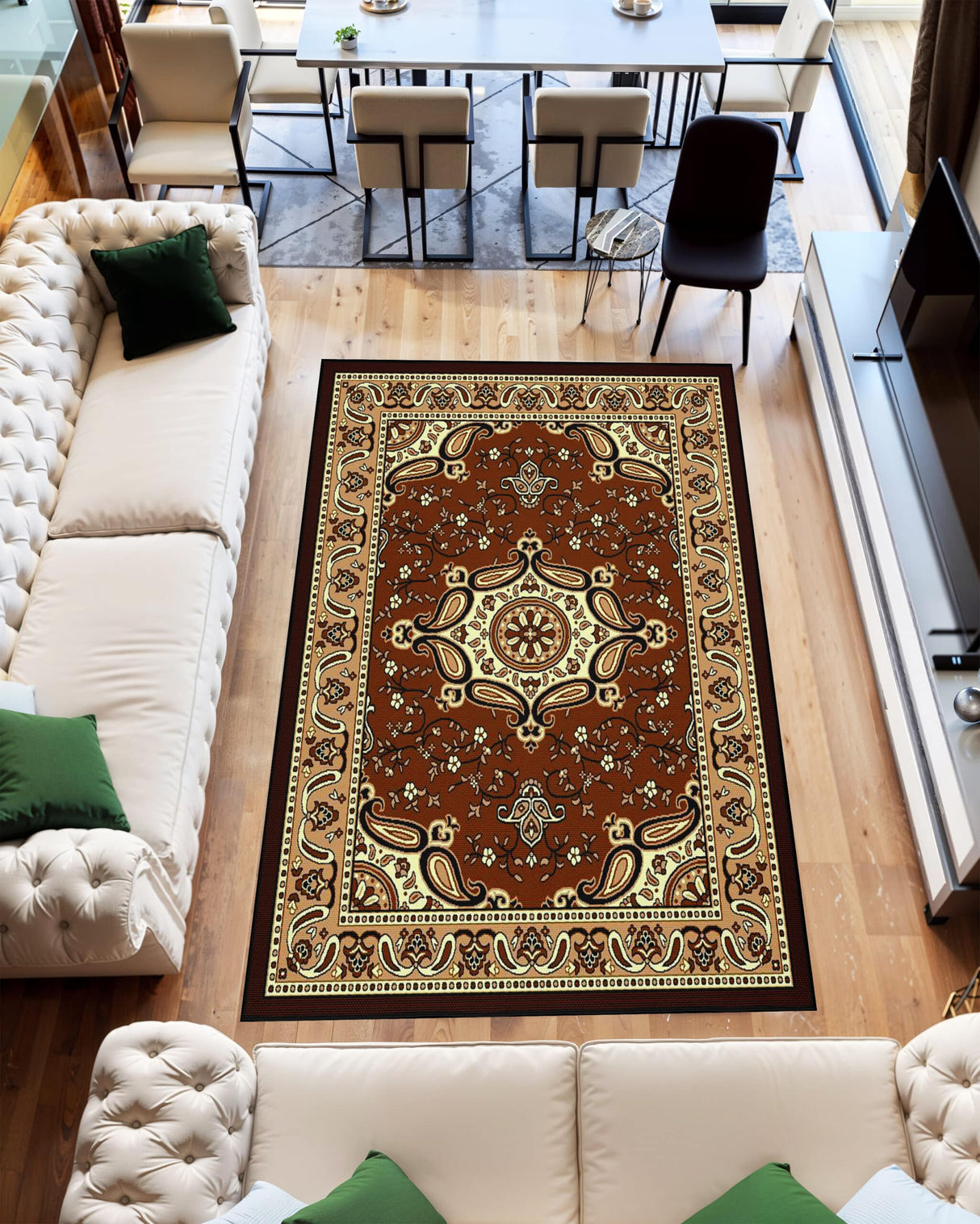 Star Area Rug 1101 Black