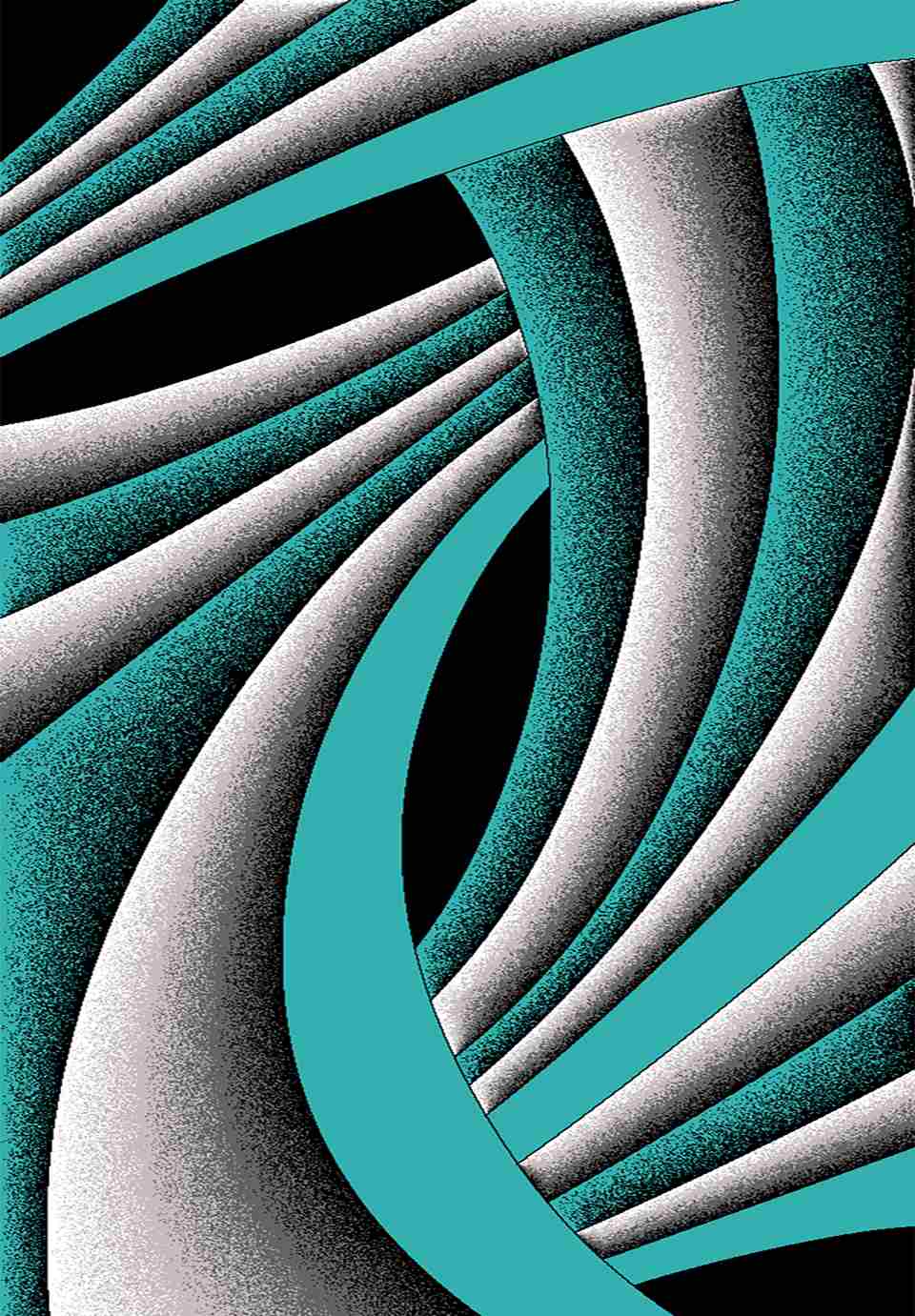 Premium Area Rug 11219 Turquoise