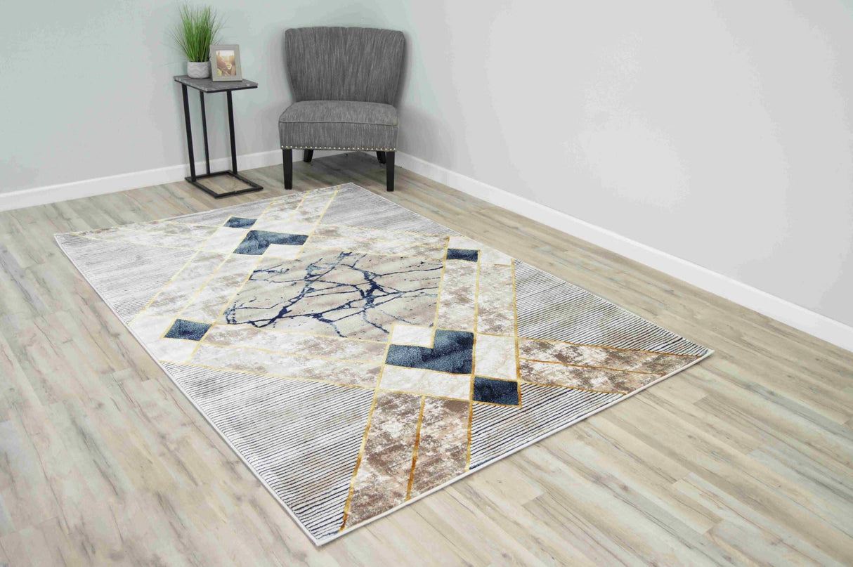 Luxury Area Rug 1131 Navy