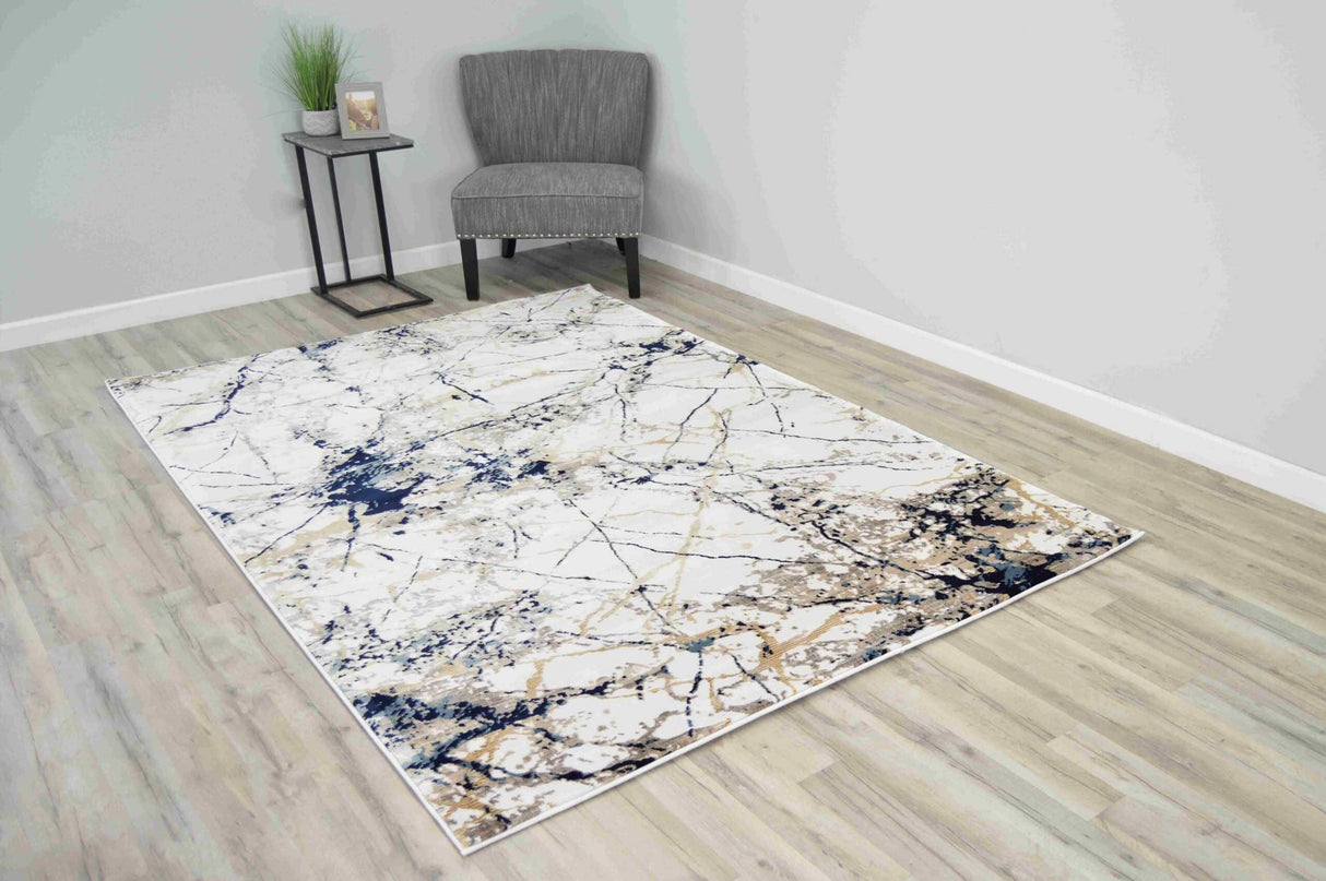 Luxury Area Rug 1132 Beige-Blue