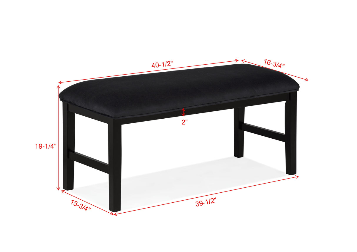 Sebastian Dining Bench - Black