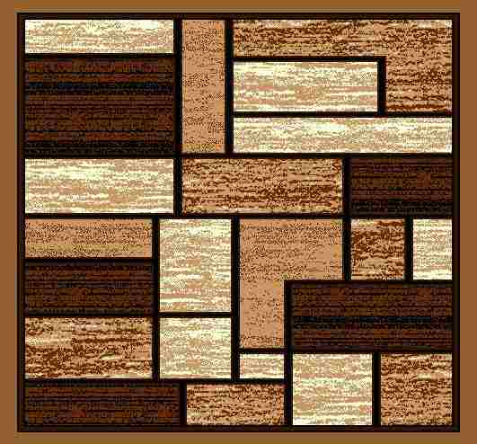 Star Area Rug 1309 Brown
