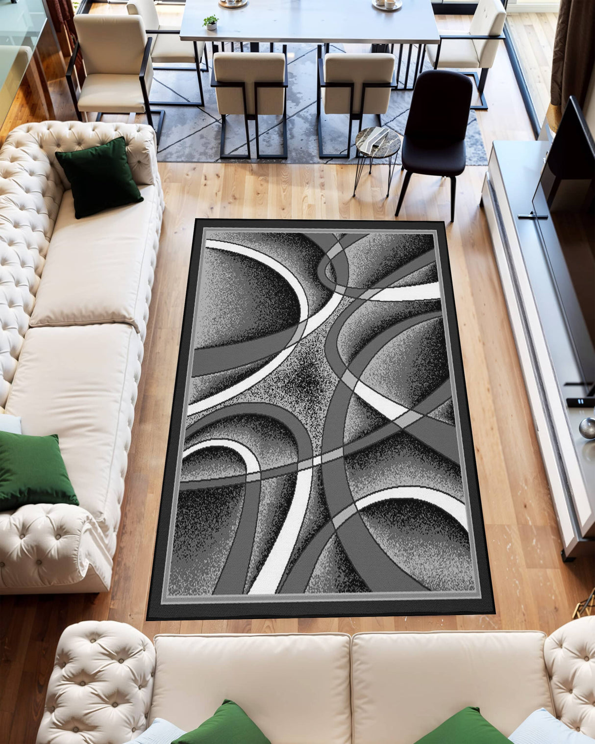 Star Area Rug 1310 Grey