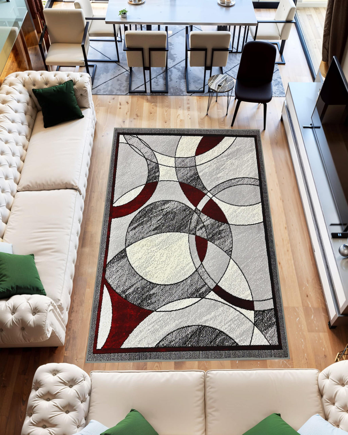 Star Area Rug 1314 Red