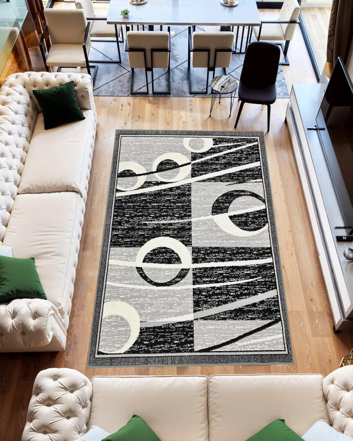 Star Area Rug 1315 Grey