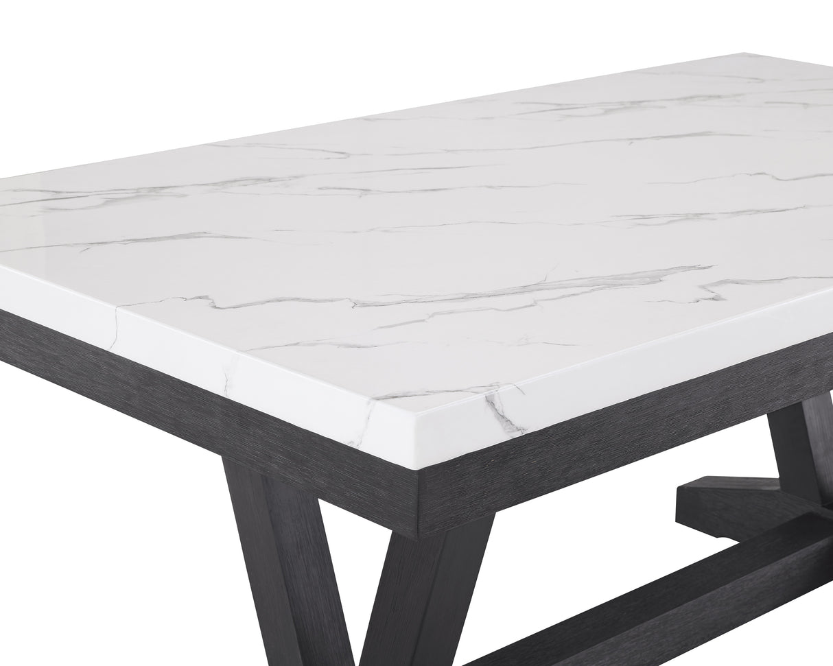 VANCE FAUX MARBLE DINING TABLE