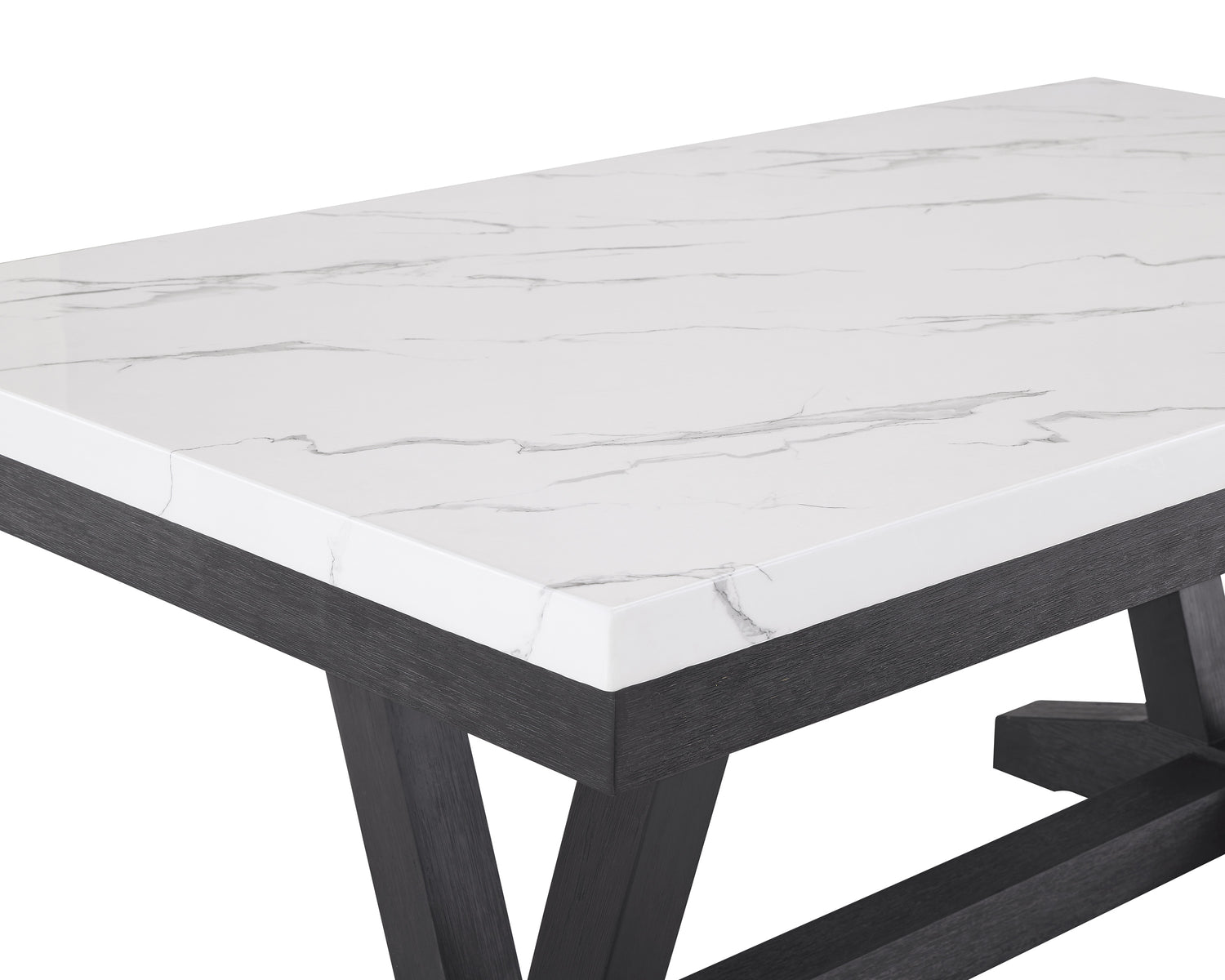 VANCE FAUX MARBLE DINING TABLE