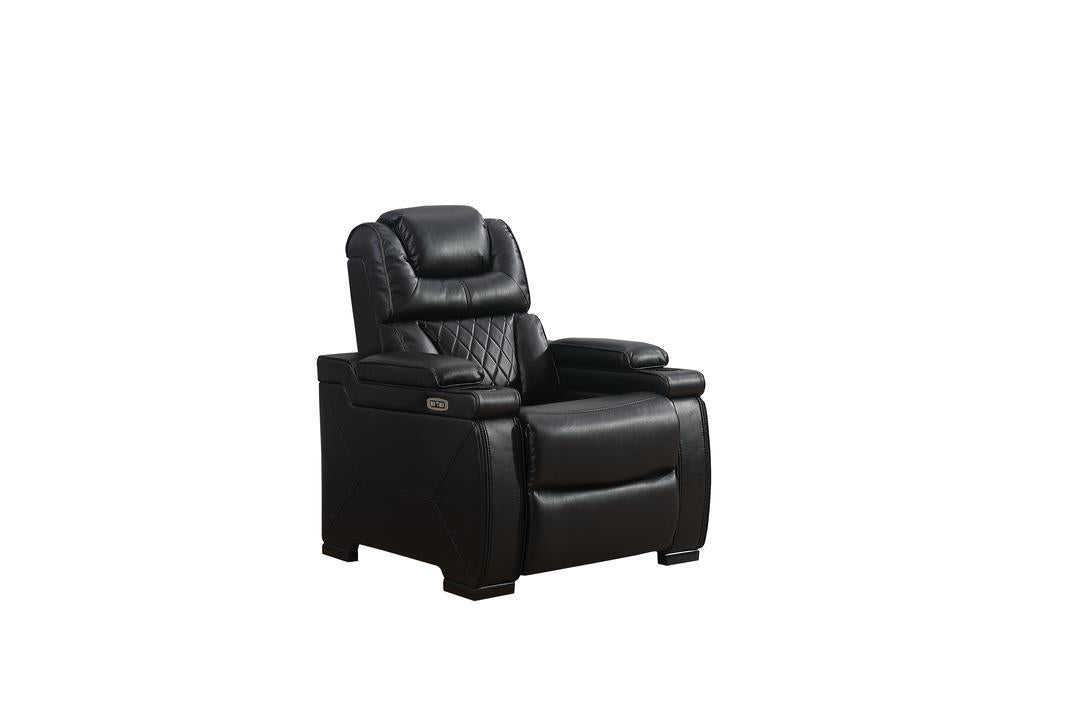 Braden (Power) Chair, Sofa, Love Seat - Black