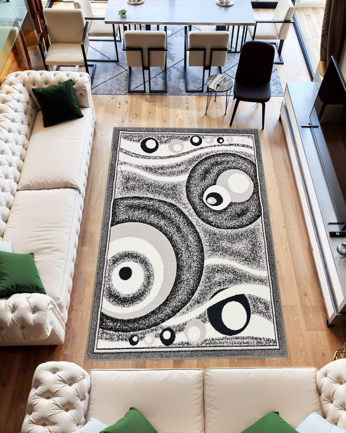 Star Area Rug 1320 Black