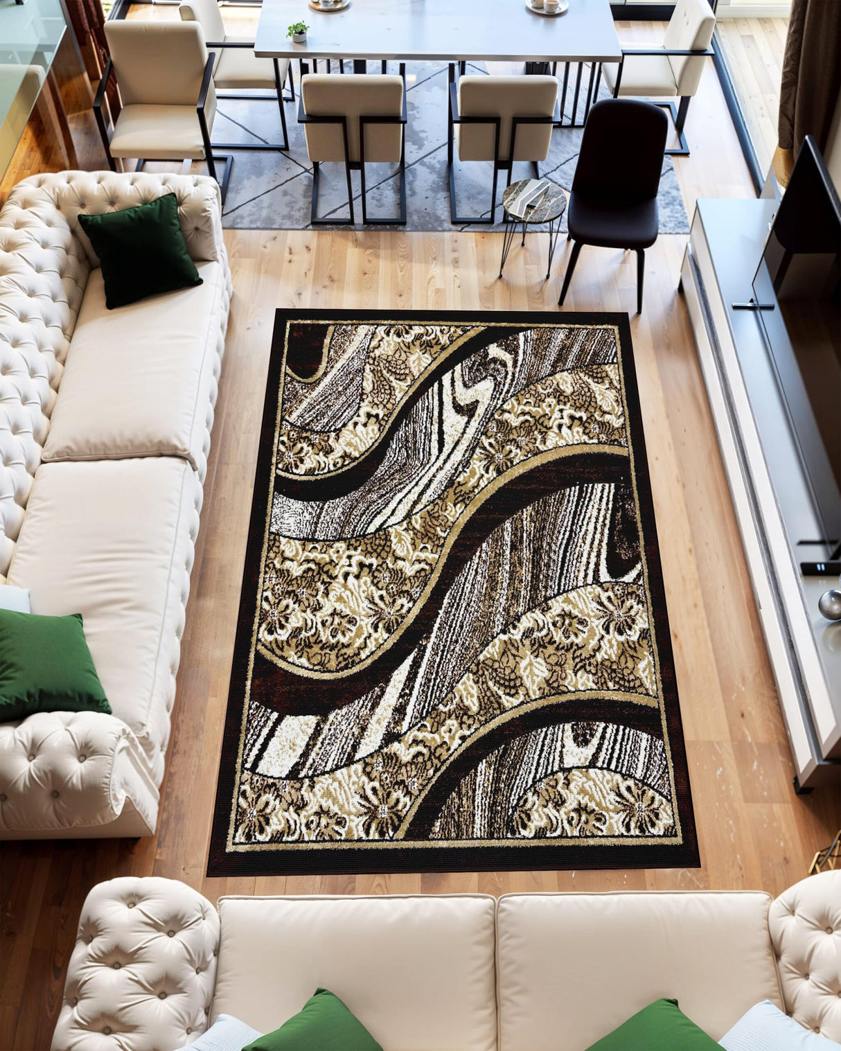 Star Area Rug 1330 Brown