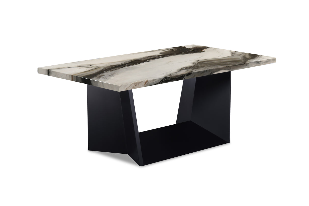 Adea 3pk Cocktail Set Brown Faux Marble