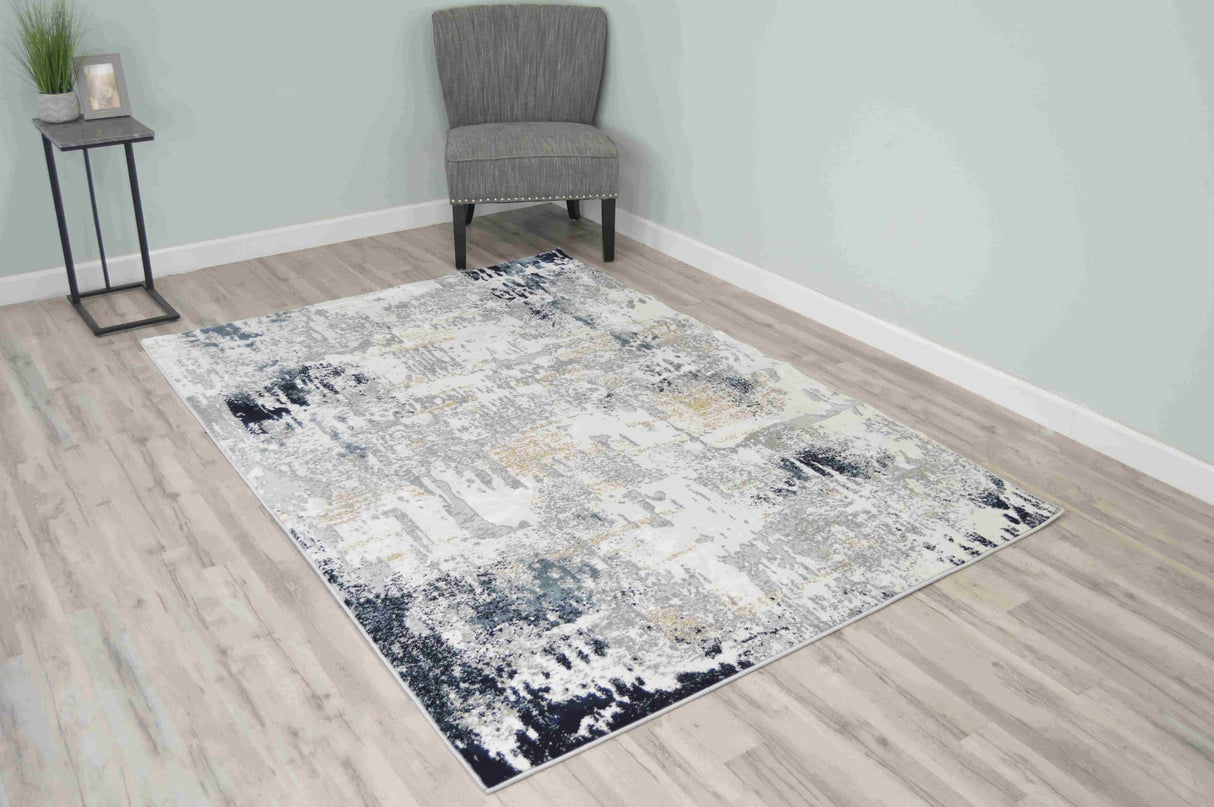 Trendy Area Rug 1411 Blue