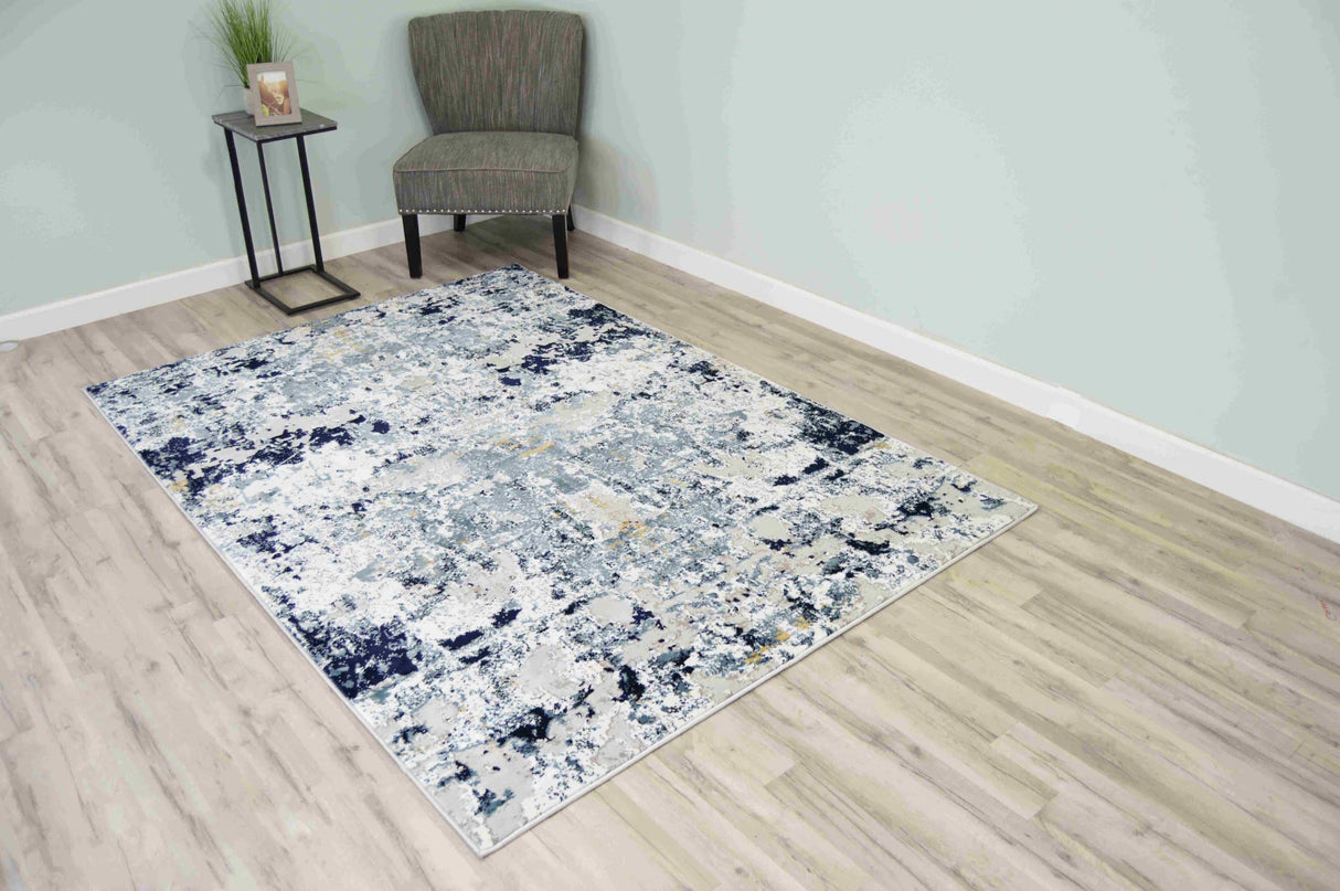 Trendy Area Rug 1412 Blue