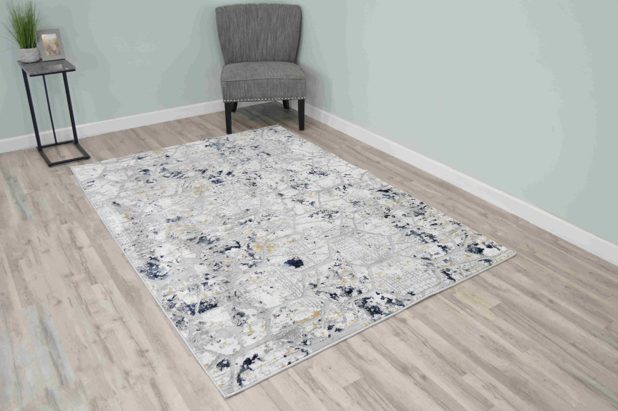 Trendy Area Rug 1413 Blue
