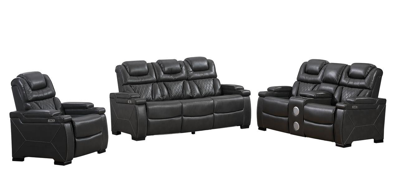Braden Gray 2 PC Sofa, Loveseat