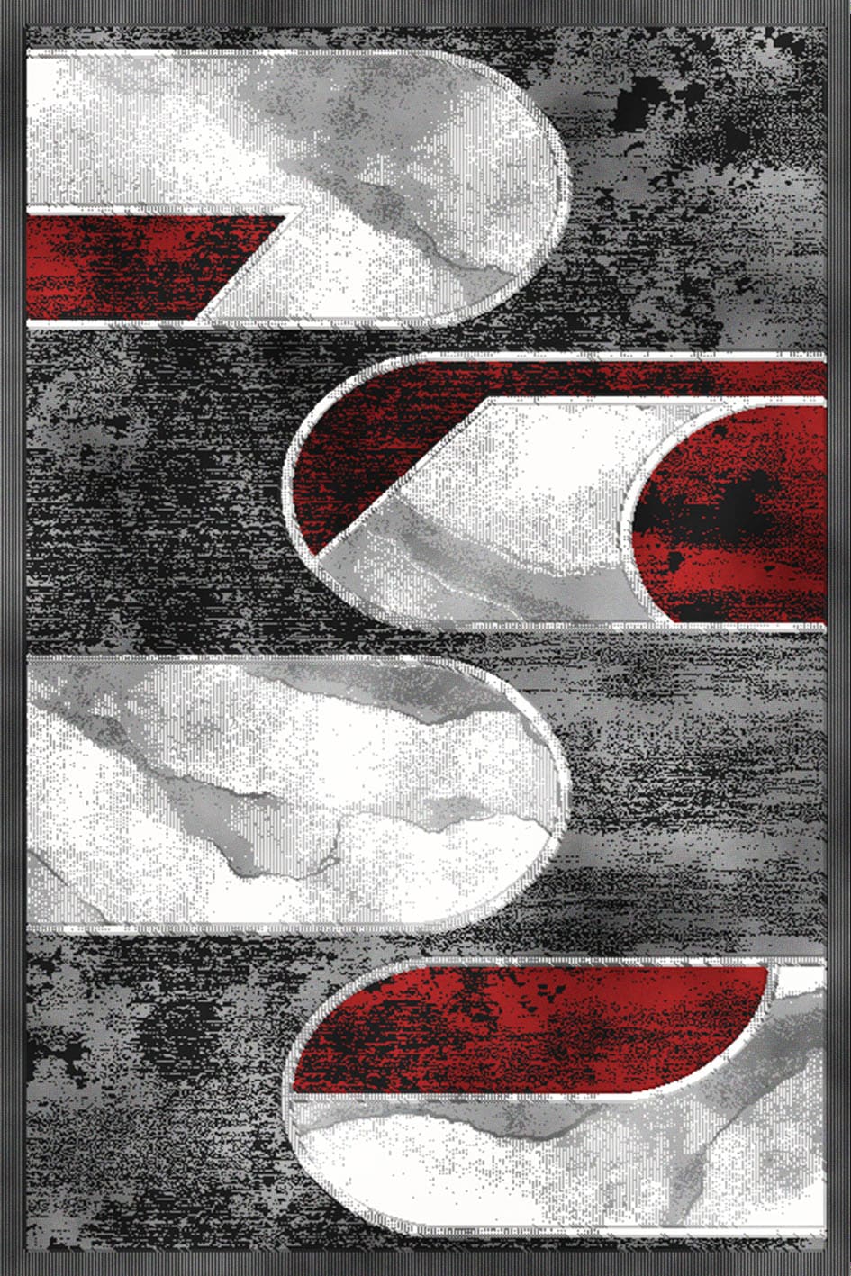 Urban Area Rug 15175 Grey-Red