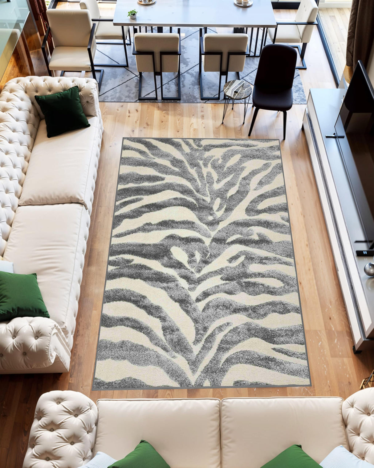 Infinity Shaggy Area Rug 1519 Grey