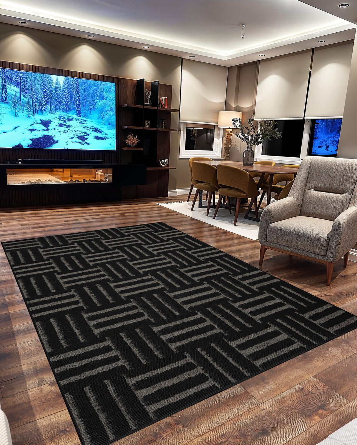 Infinity Shaggy Area Rug 1522