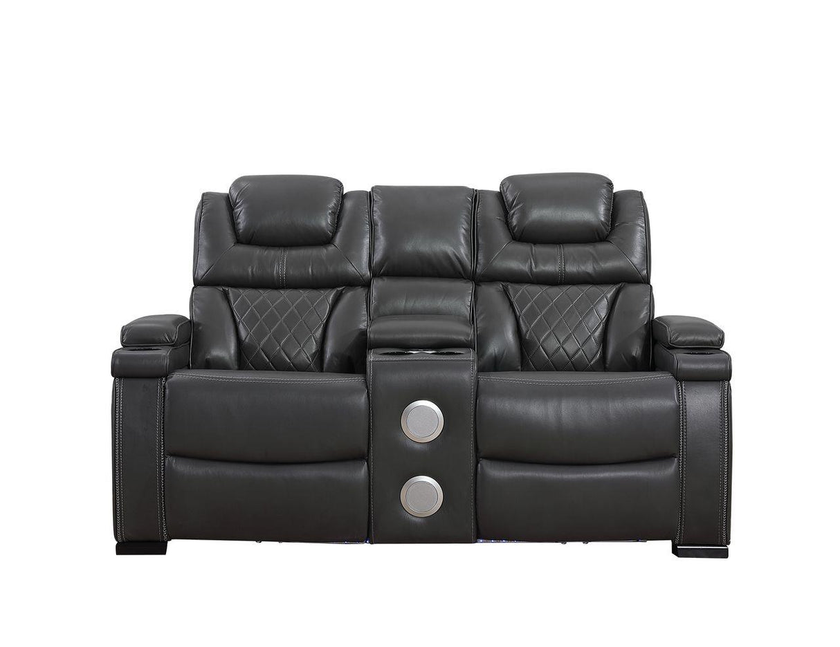 Braden (Power) Loveseat - Grey