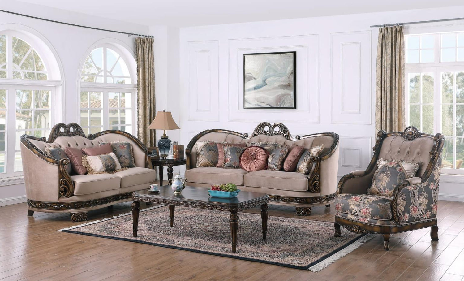 Wesley Grey 5-Piece(Sofa, Loveseat, Chair, Coffee Table, End Table)