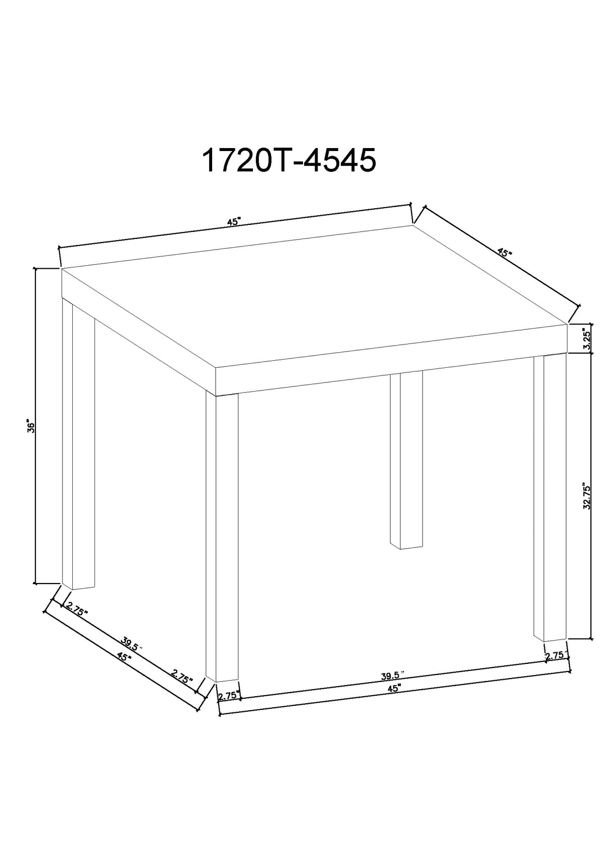 VEGA FAUX MARBLE CT HEIGHT TABLE