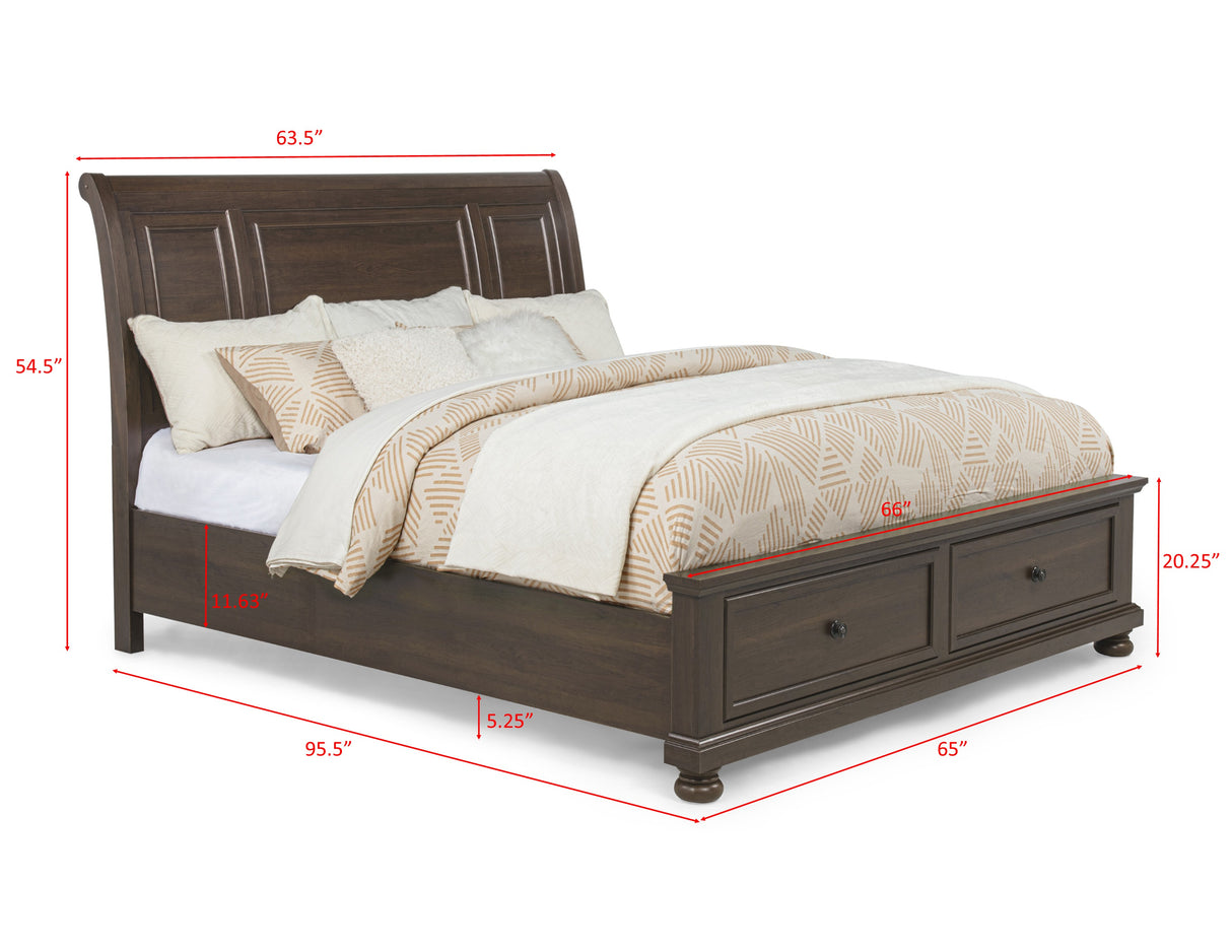 Claribelle Bedroom Group Brown Queen bed