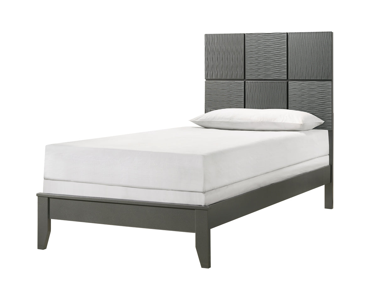 Denker Gunmetal Bedroom Group