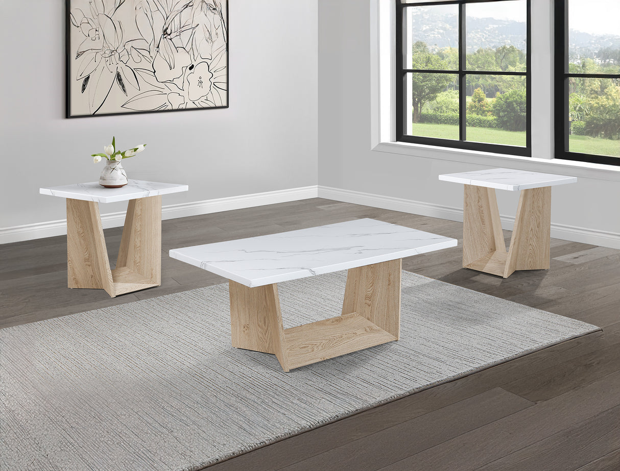 Adea 3pk Cocktail Set White Oak