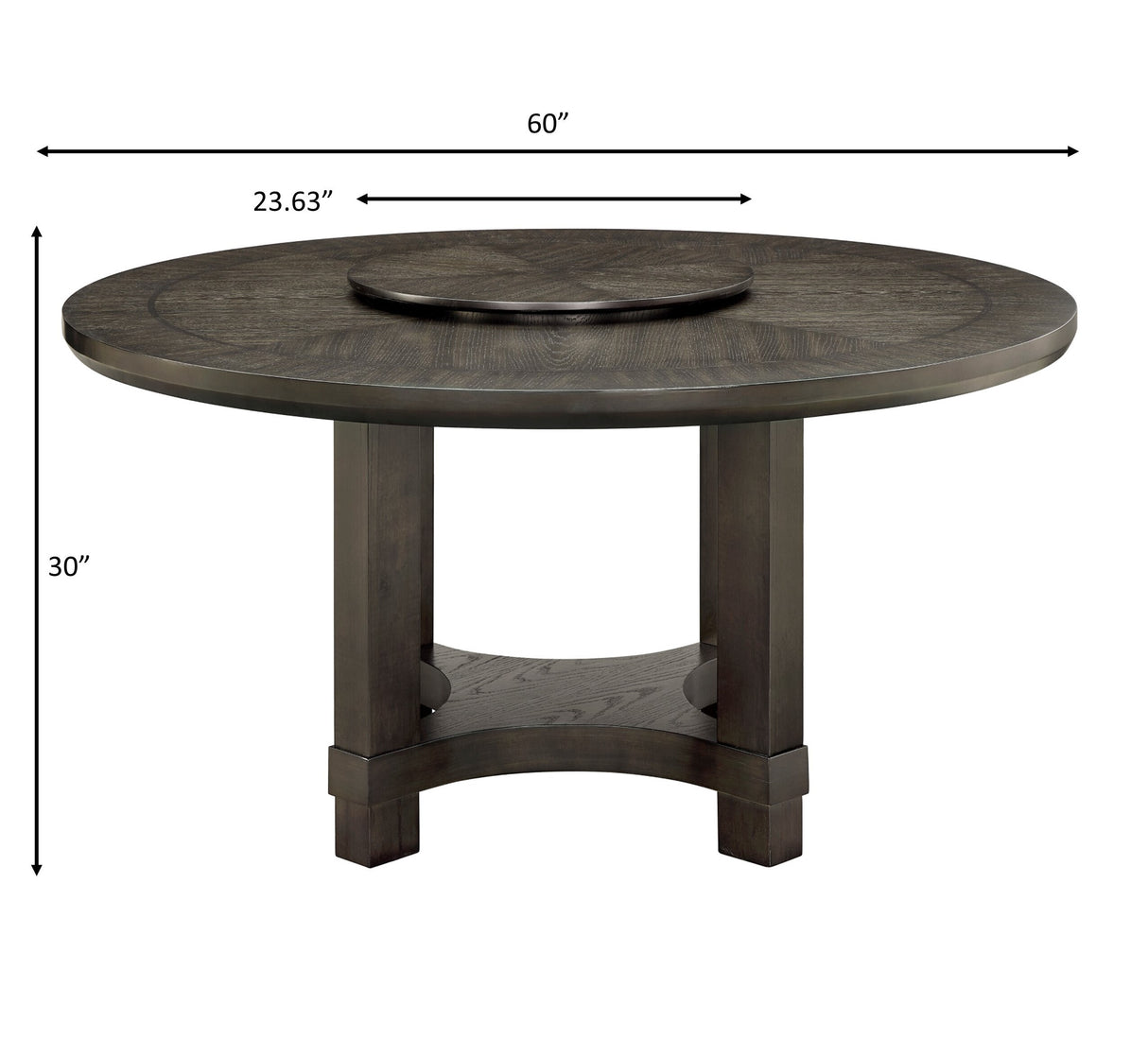 JEFFRIES ROUND TABLE W/LAZY SUSAN