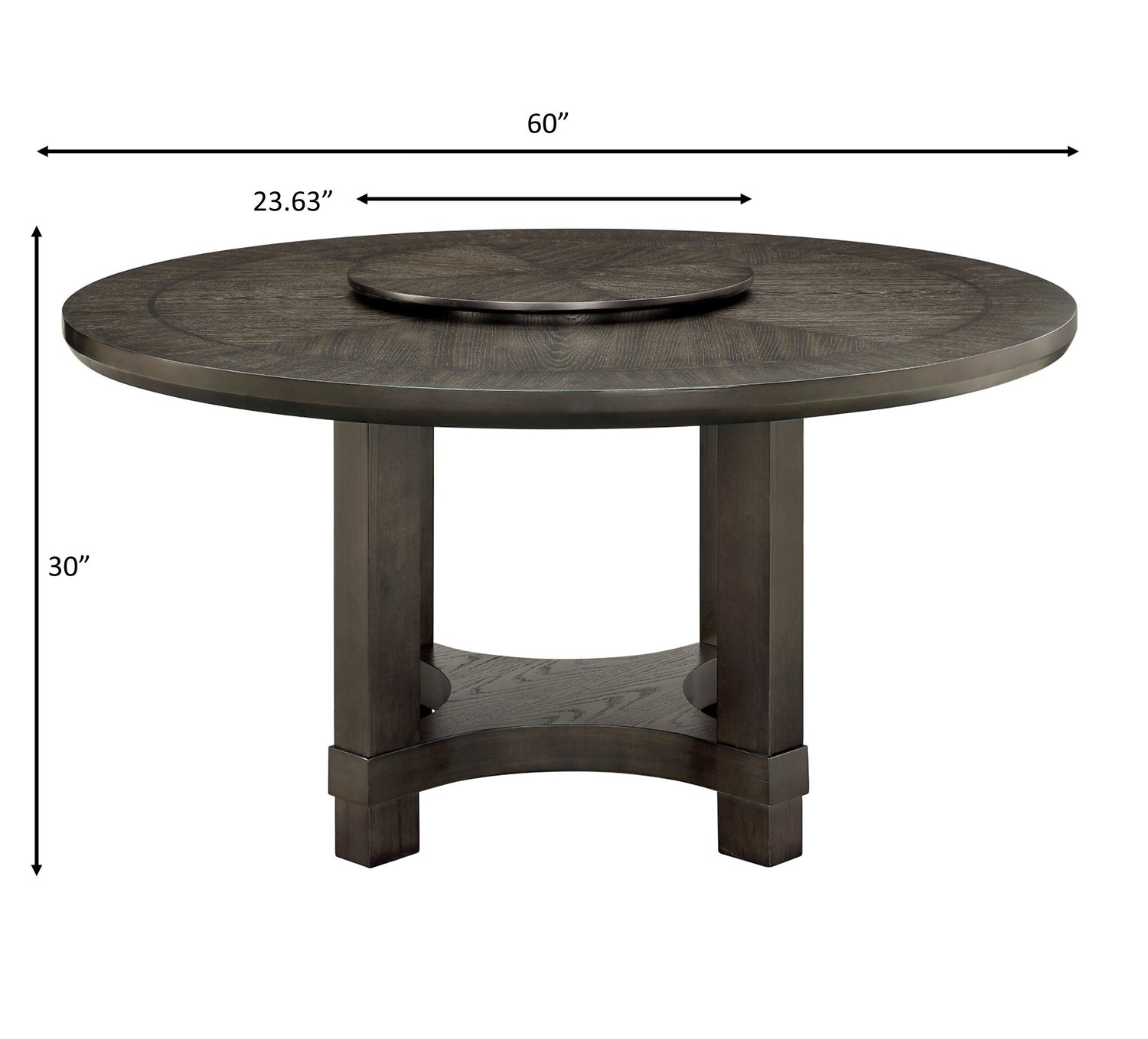 JEFFRIES ROUND TABLE W/LAZY SUSAN