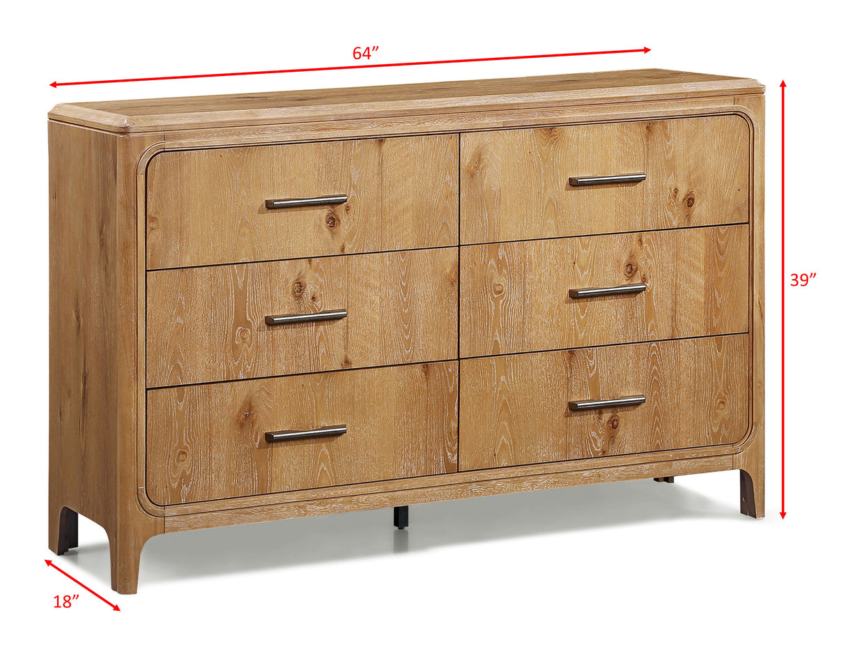 Westcott Bedroom Group-Cerused Natu dresser