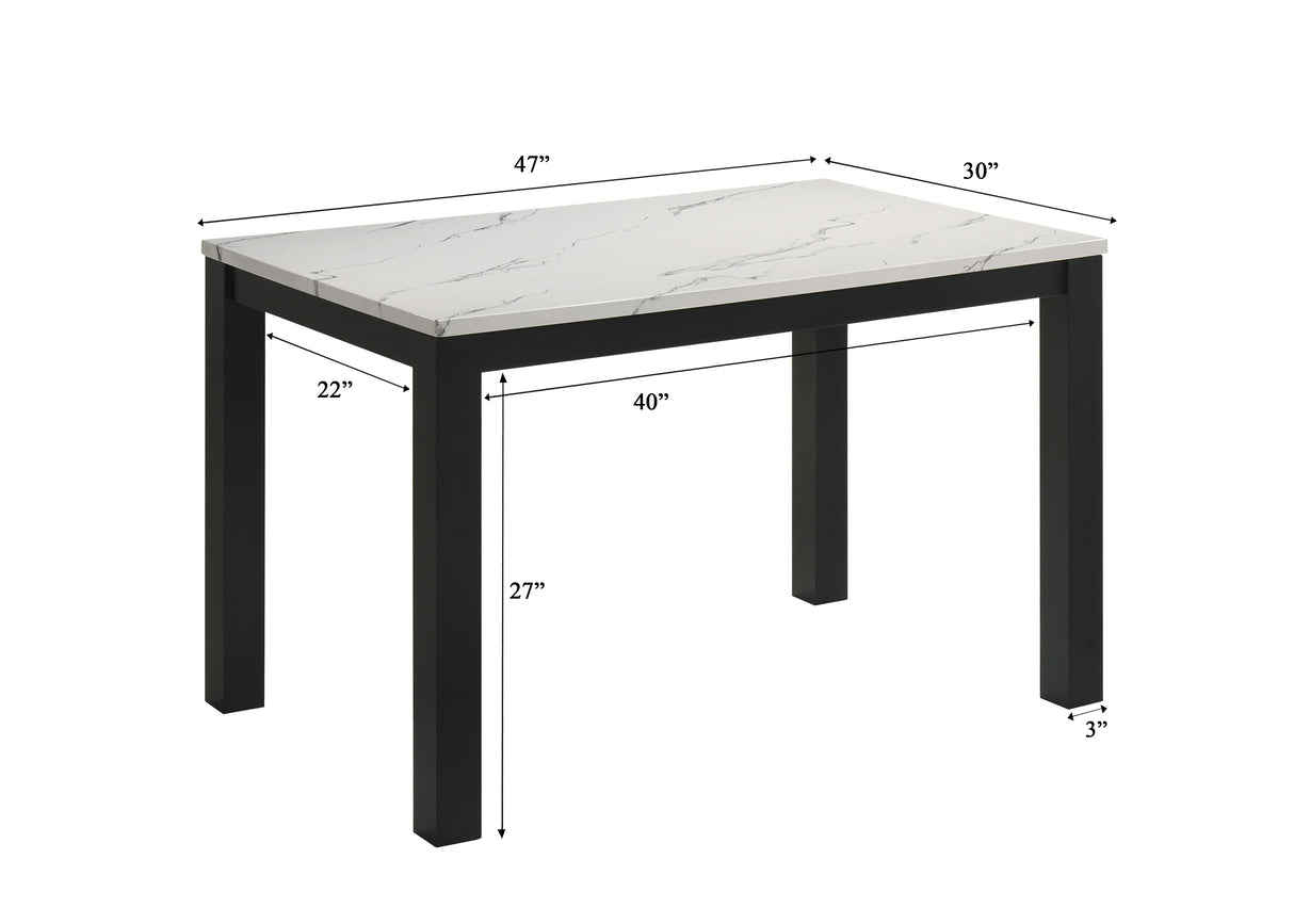 RESIA DINING TABLE-WHITE