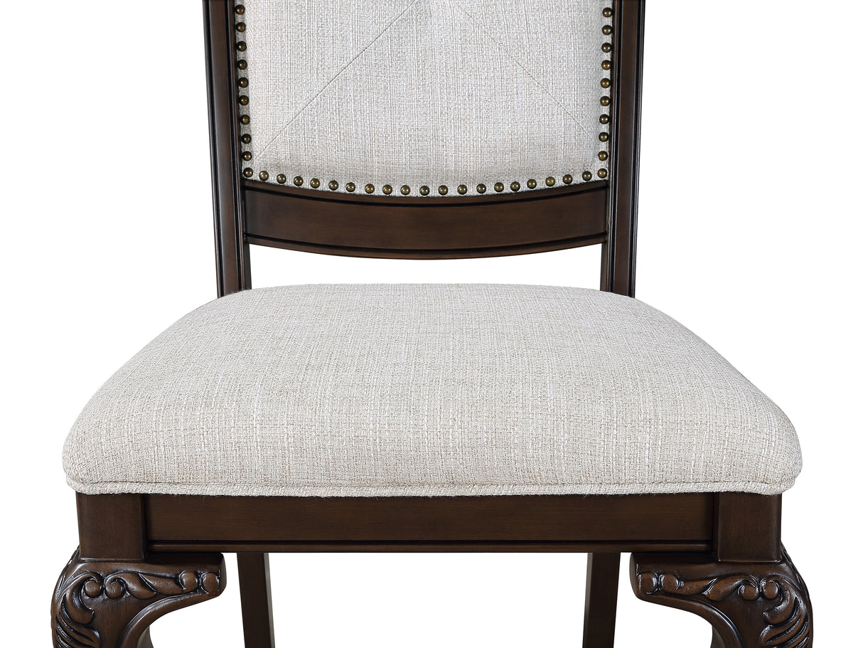 KIERA SIDE CHAIR-COFFEE BROWN