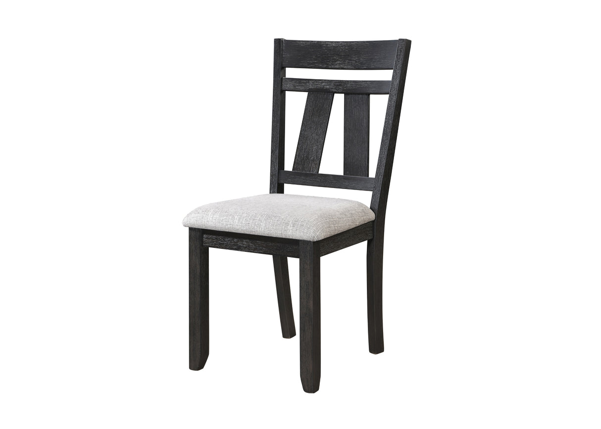 MARIBELLE SIDE CHAIR WHEAT CHARCOAL