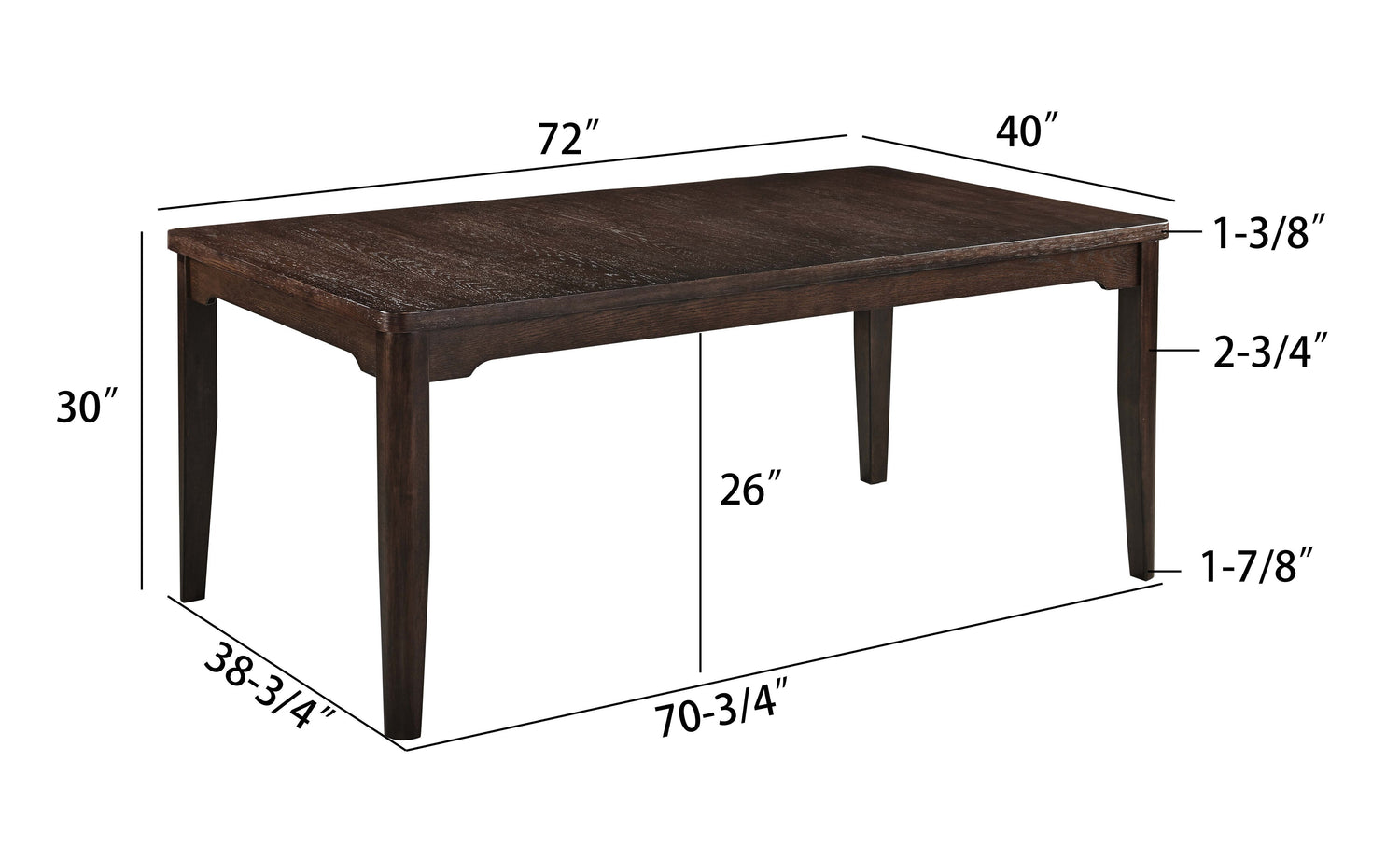 HIGGINS DINING TABLE