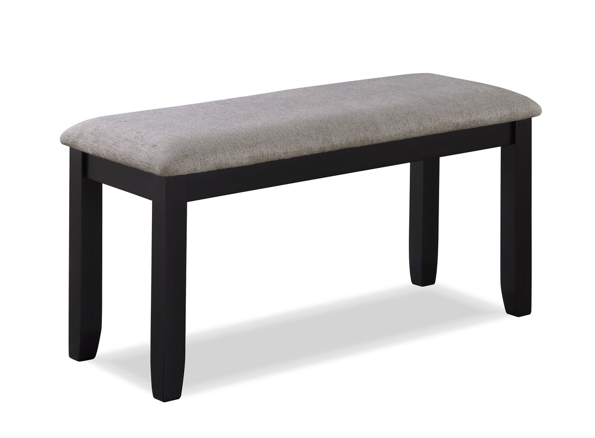 PAIGE 6PK DINING SET W/BENCH L.GREY