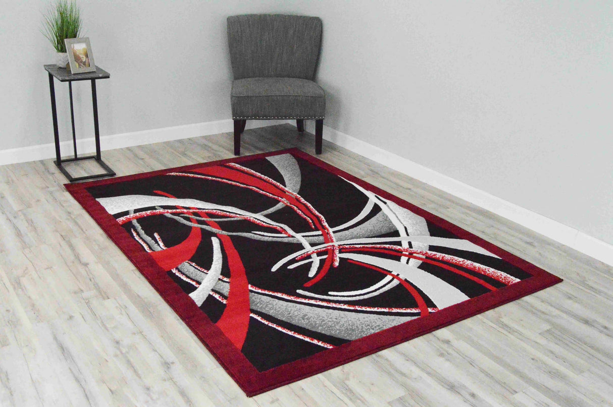 Rima Area Rug 2424 Red