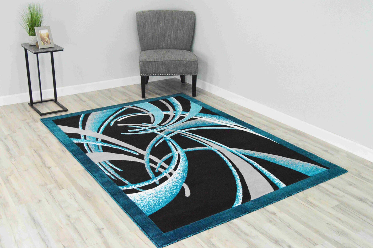 Rima Area Rug 2424 Turquoise