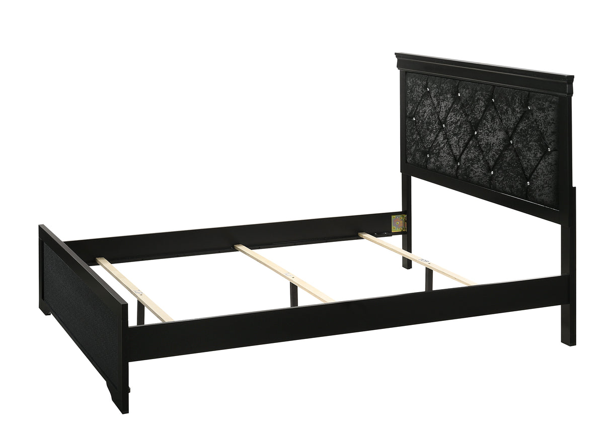 Amalia Black Bedroom Group Queen bed