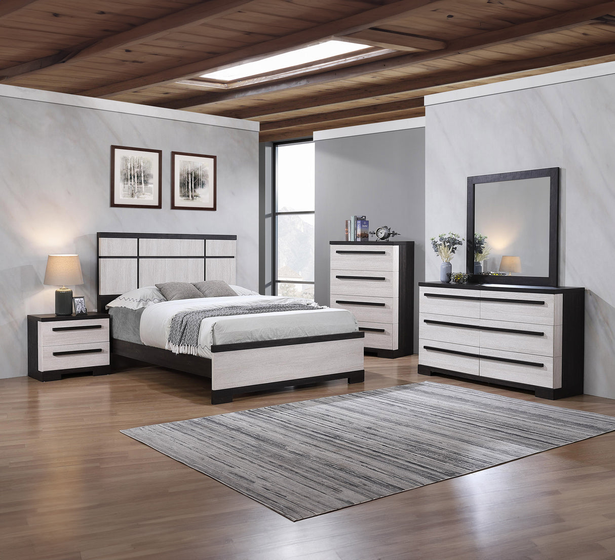 Remington Bedroom Black/White