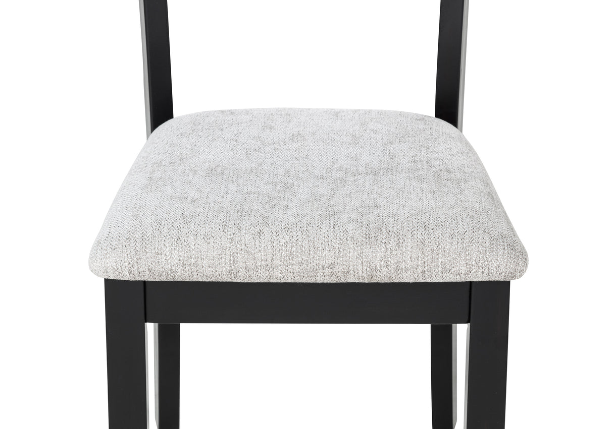 Lester 6-Piece Dining with Bench L.Grey