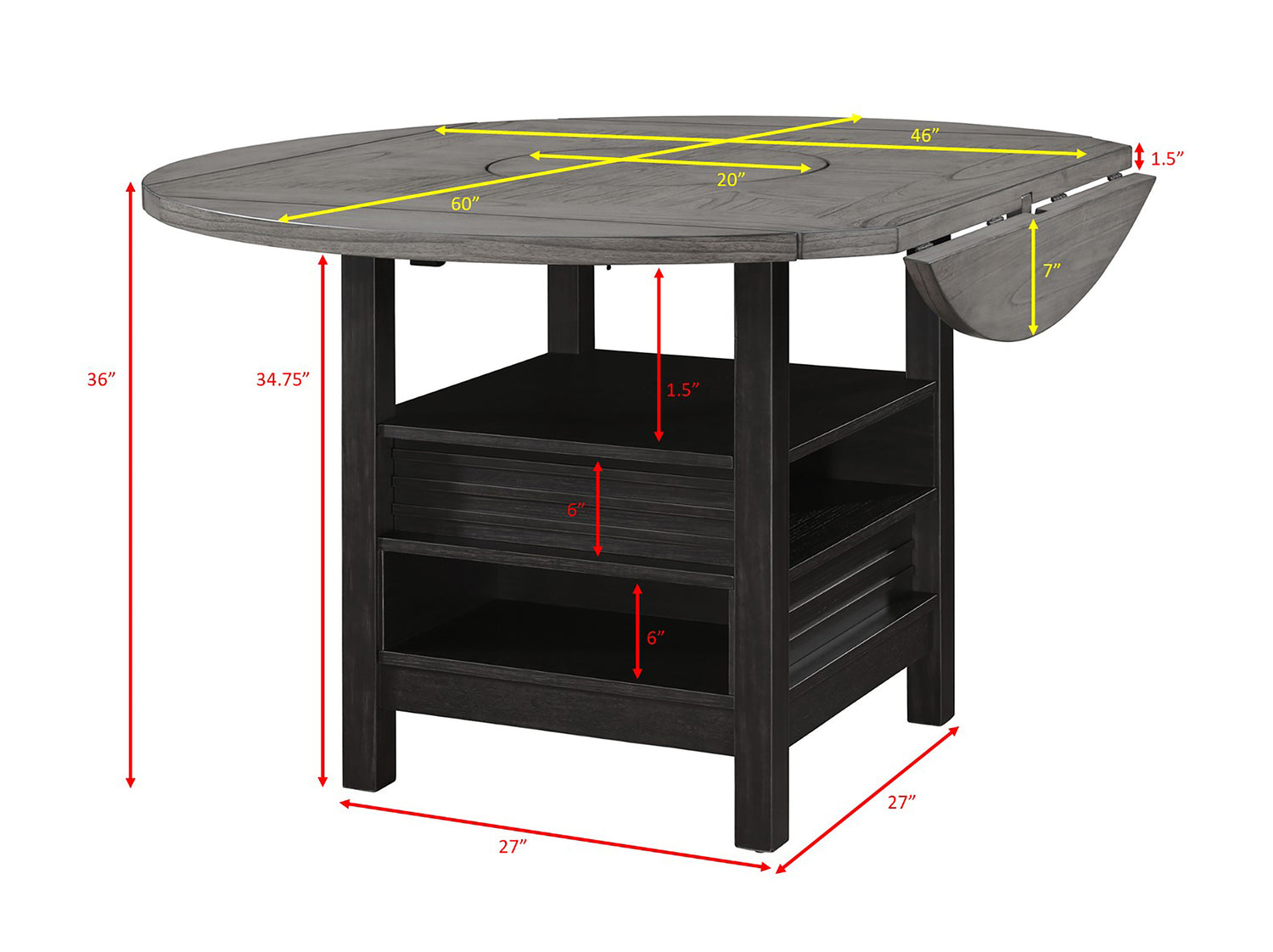 Cline Grey Dining Table