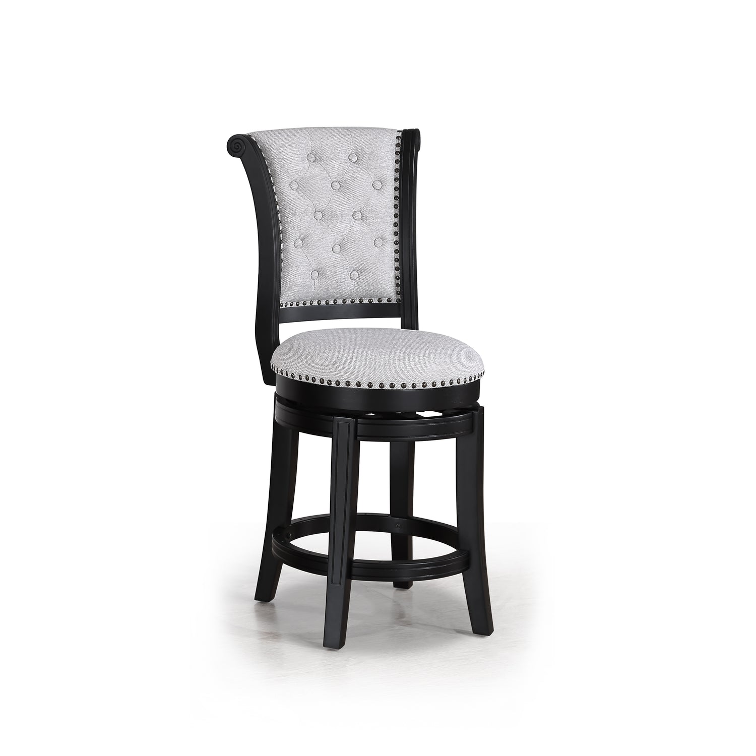 GRANVILLE SWIVEL PUB STOOL DOVE K/D