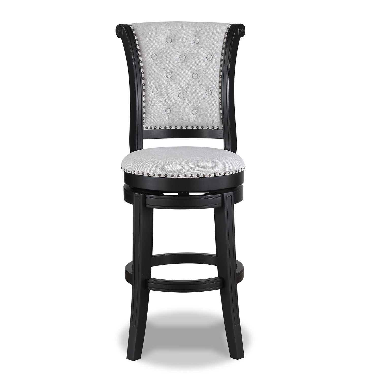 GRANVILLE SWIVEL BAR STOOL DOVE K/D