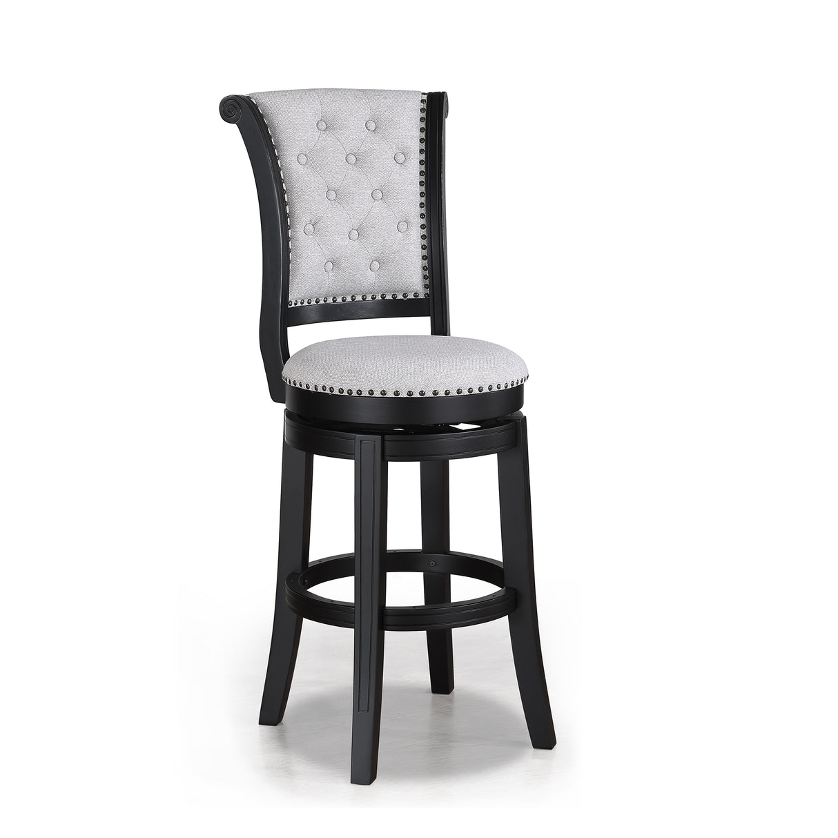 GRANVILLE SWIVEL BAR STOOL DOVE K/D