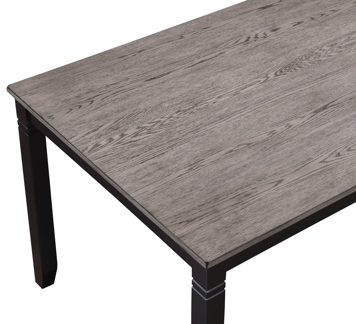 Paige 6pk Dining Set with Bench L.Grey