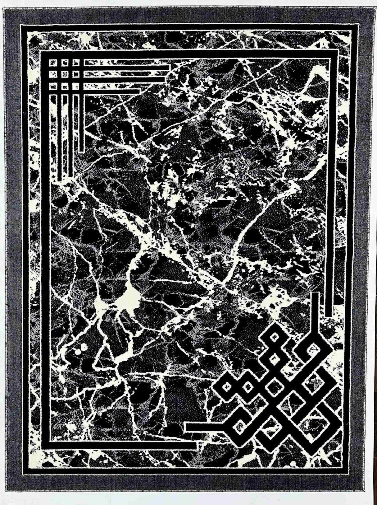 Sultan Area Rug 3022 Black