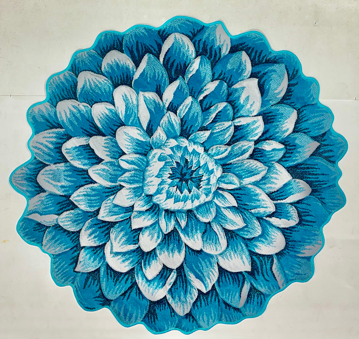Flowers Design 303 Turquoise