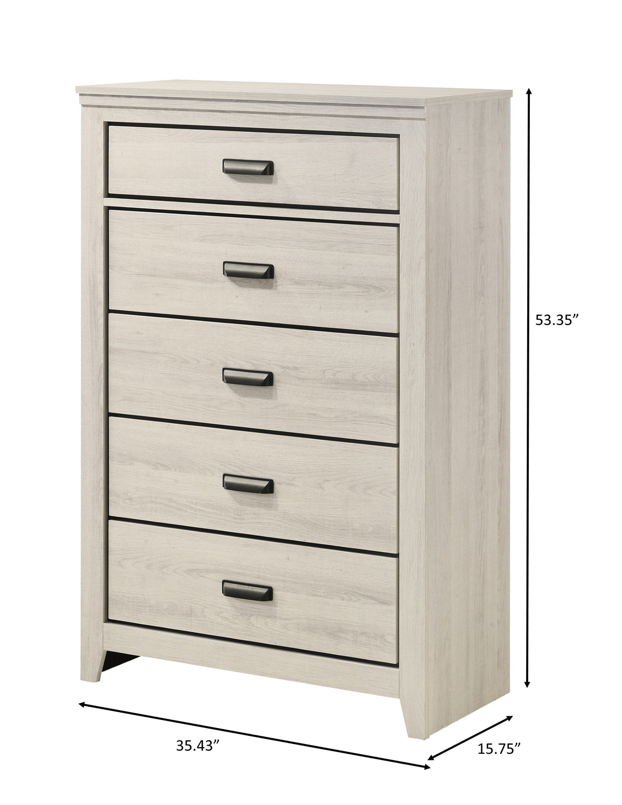 Carter Bedroom Group White chest